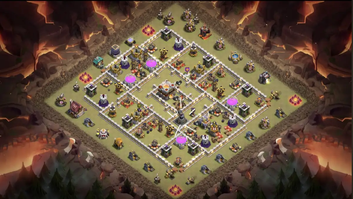 TH11 War Base Anti 3 Star Ring for Clash of Clans