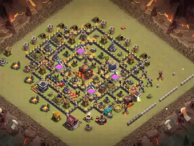 Layout TH10 Anti 3 Star Hybrid Base Layout with Copy Link