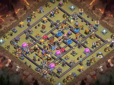 Layout TH18 War Base Anti 2 Star for Legend League and CWL
