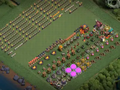 Layout TH10 Farming Hybrid Base Layout with Copy Link for Safe Loot