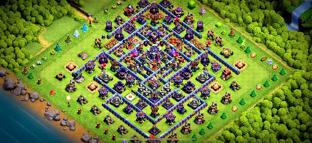 Layout War-Optimized TH15 Farming Coc Layout | Anti Air / Electro Dragon Baruud Village