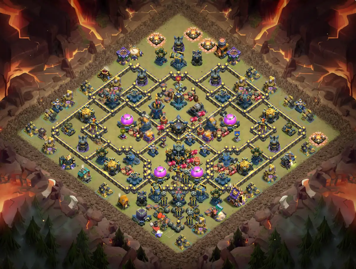 TH17 War Base Anti 3 Star Layout for Clash of Clans
