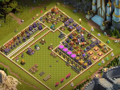 Layout TH16 Legend League Anti Air Base Link for Electro Dragon Hits