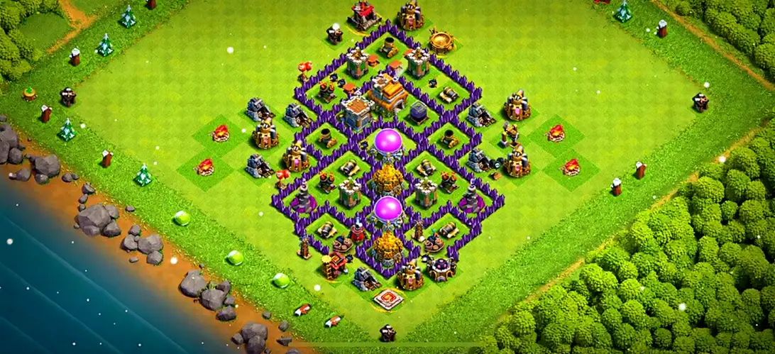 Layout Custom TH7 Farming Coc Layout | Anti 3 Stars MY OLD FARM 