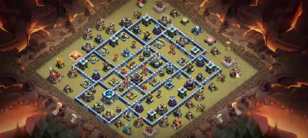 TH13 Clash of Clans Defense Base, Offset Town Hall