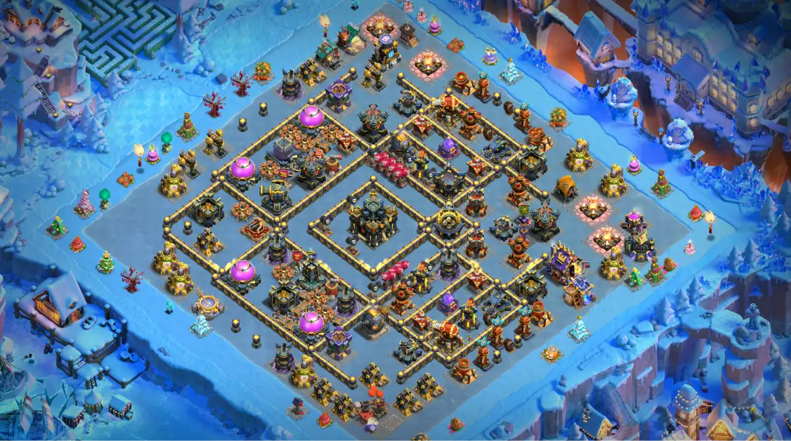TH17 Legend League Anti Electro Dragon COC Base Layout