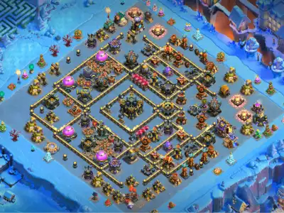 Layout TH17 Legend League Anti Electro Dragon COC Base Layout