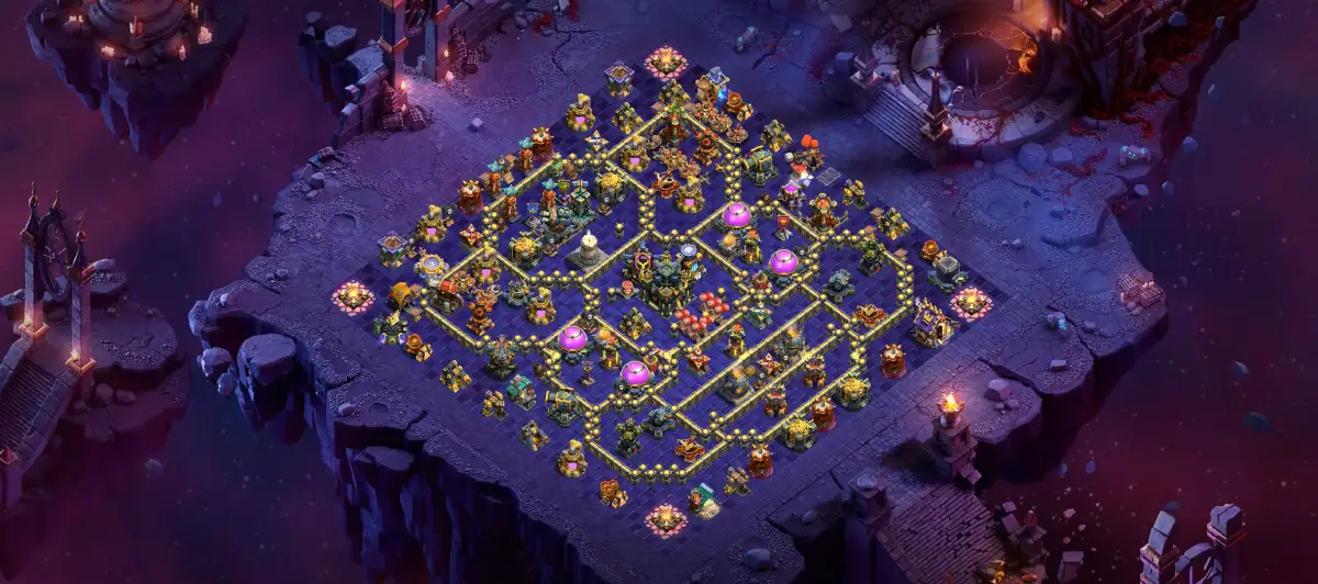 TH17 War Base Anti 3 Star Layout for Clash of Clans