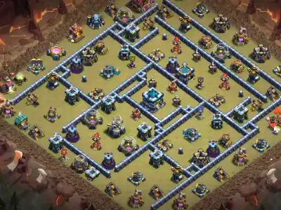 Layout TH13 War Badr Defense Base for COC | Clash of Clans