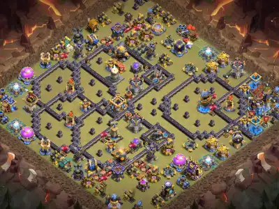 Layout TH18 War Base Anti 2 Star Layout for Legend League