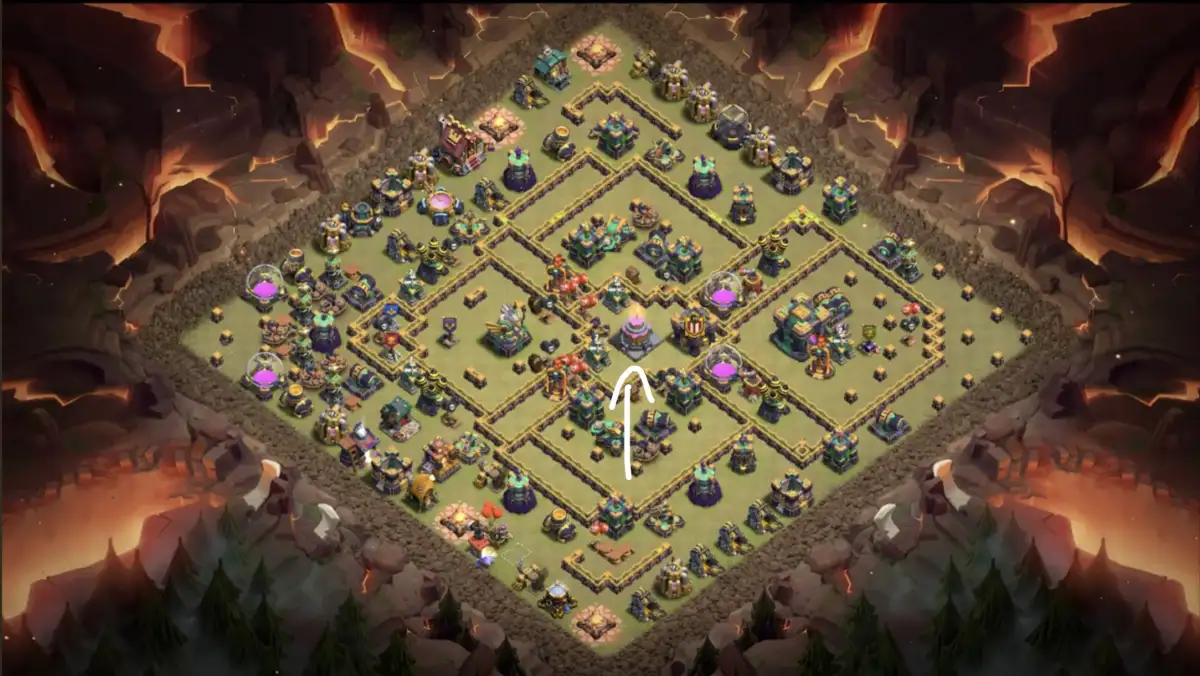 TH14 War Base Anti 3 Star for clash of clans Copy Link