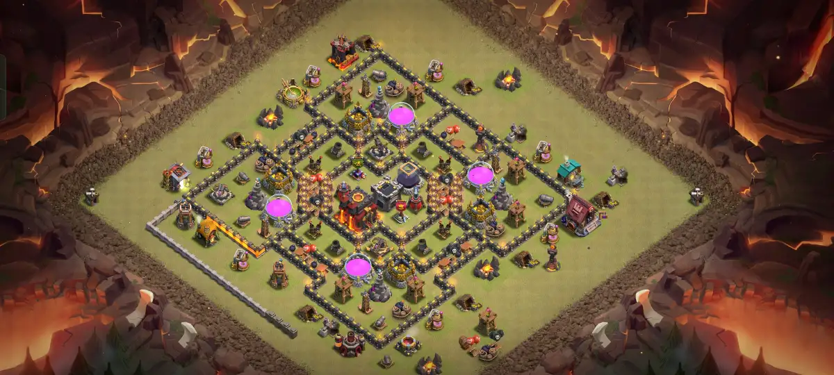 TH10 Anti 3 Star Hybrid Base for Clash of Clans War