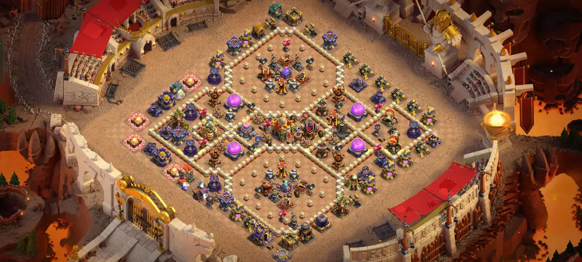 TH16 Anti Air War Base Copy Link | Anti Electro Dragon