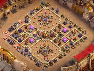 Layout TH16 Anti Air War Base Copy Link | Anti Electro Dragon