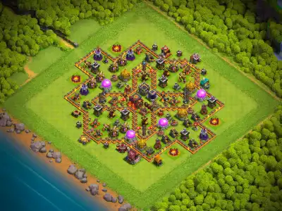 Layout TH10 Farming Base Layout with Safe Storages and Copy Link
