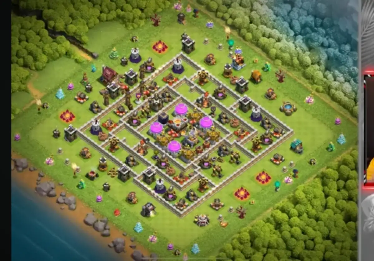 TH11 Hybrid COC Base Layout with Ring Core Copy Link