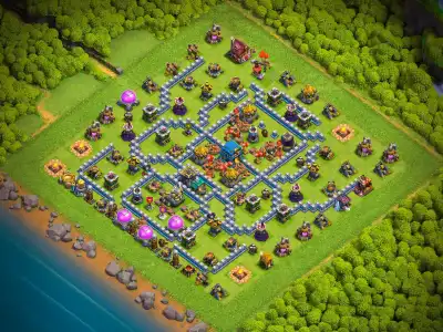 Layout TH12 Legend League Base Layout That Slows 2-Star Pushes
