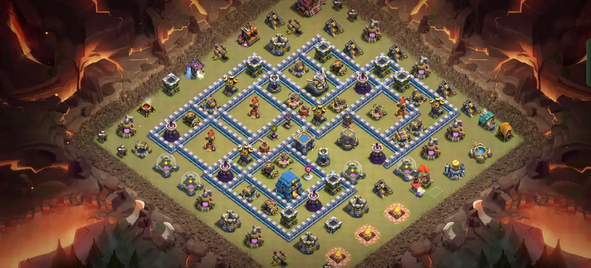 TH12 Anti Electro Dragon War Base for Clash of Clans