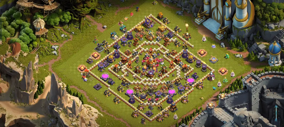 TH16 Anti 2 Star Legend Base for Clash of Clans Air Spam
