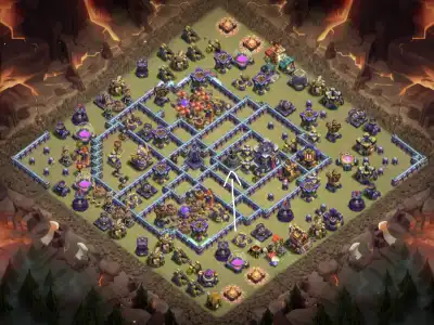 Layout TH15 War Badr Base for Clash of Clans Anti 3 Star