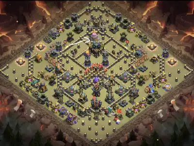 Layout TH17 War Base Anti 3 Star for Clash of Clans Copy Link