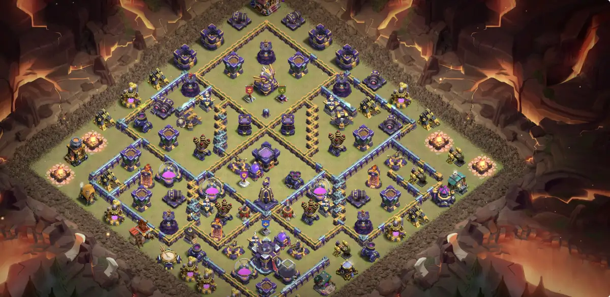 TH15 War Base Anti 2 Star Layout for Clash of Clans