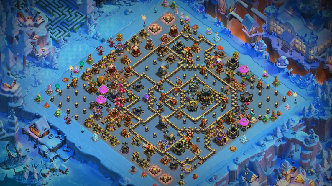 Well Designed TH17 Anti 3 Star Base Defense Layout 2026