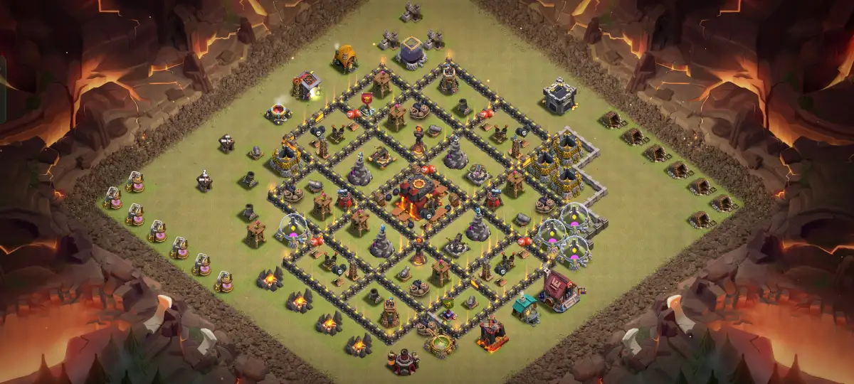 TH10 Anti Everything Hybrid Base Layout for Clash of Clans