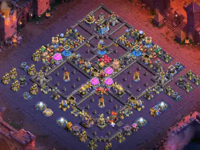 Layout TH18 War Base Layout Anti 2 Star Ring Style Copy Link