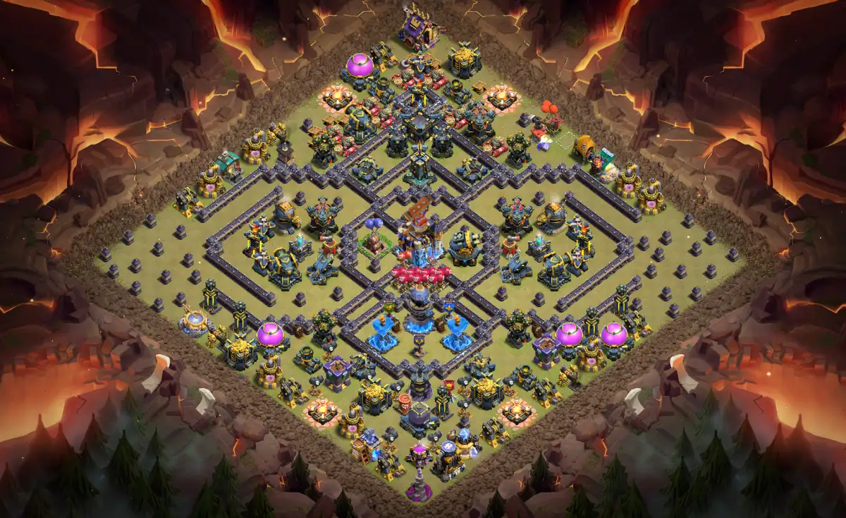 TH18 War Anti 3 Star coc base layout for CWL Copy Link