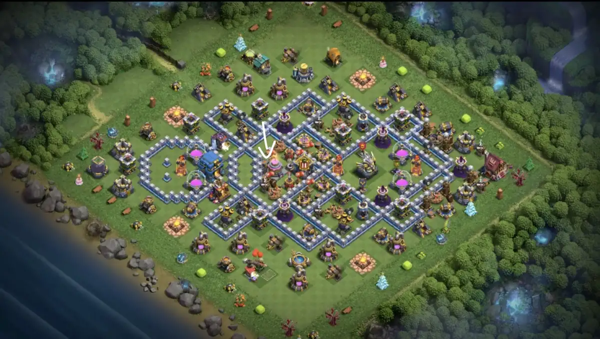 TH12 War Base for Clash of Clans Anti 3 Star Copy