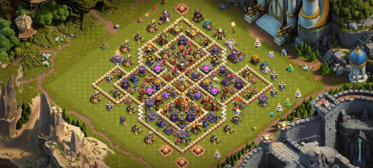 TH16 Anti 2 Star War Base for Clash of Clans