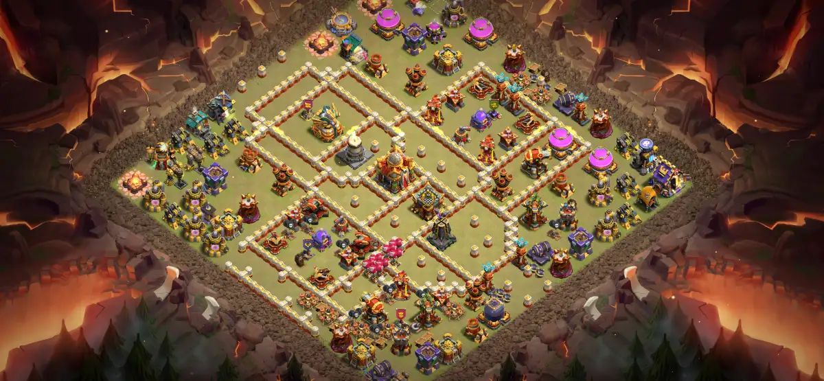 TH16 War Base Anti 2 Star Anti Electro Dragon Layout