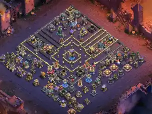 War-Ready TH18 War Coc Layout | Hybrid golem LL 2026
