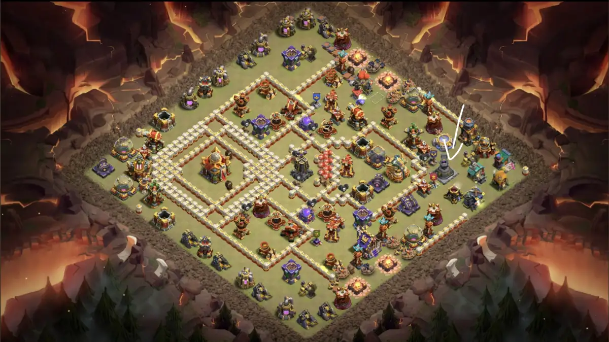 TH16 War Badr Anti 3 Star Base for Clash of Clans