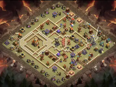 Layout TH16 War Badr Anti 3 Star Base for Clash of Clans