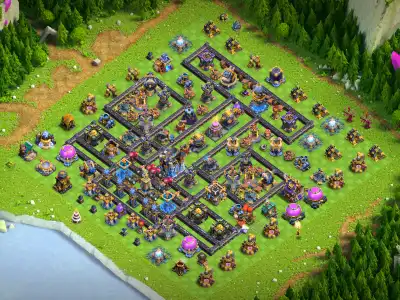 Layout TH18 War Base Anti 3 Star | Clash of Clans Copy