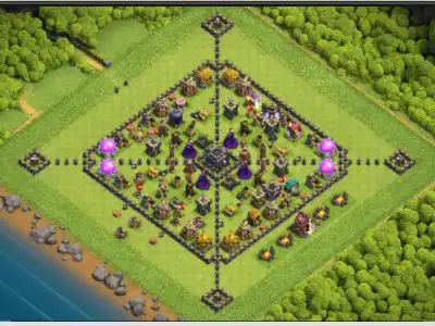 Layout TH9 Farming Base Layout with Loot Protection | 2026 | New