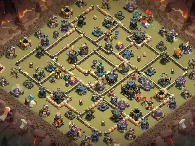 Layout TH17 War Base Layout Anti 3 Star for Clash of Clans