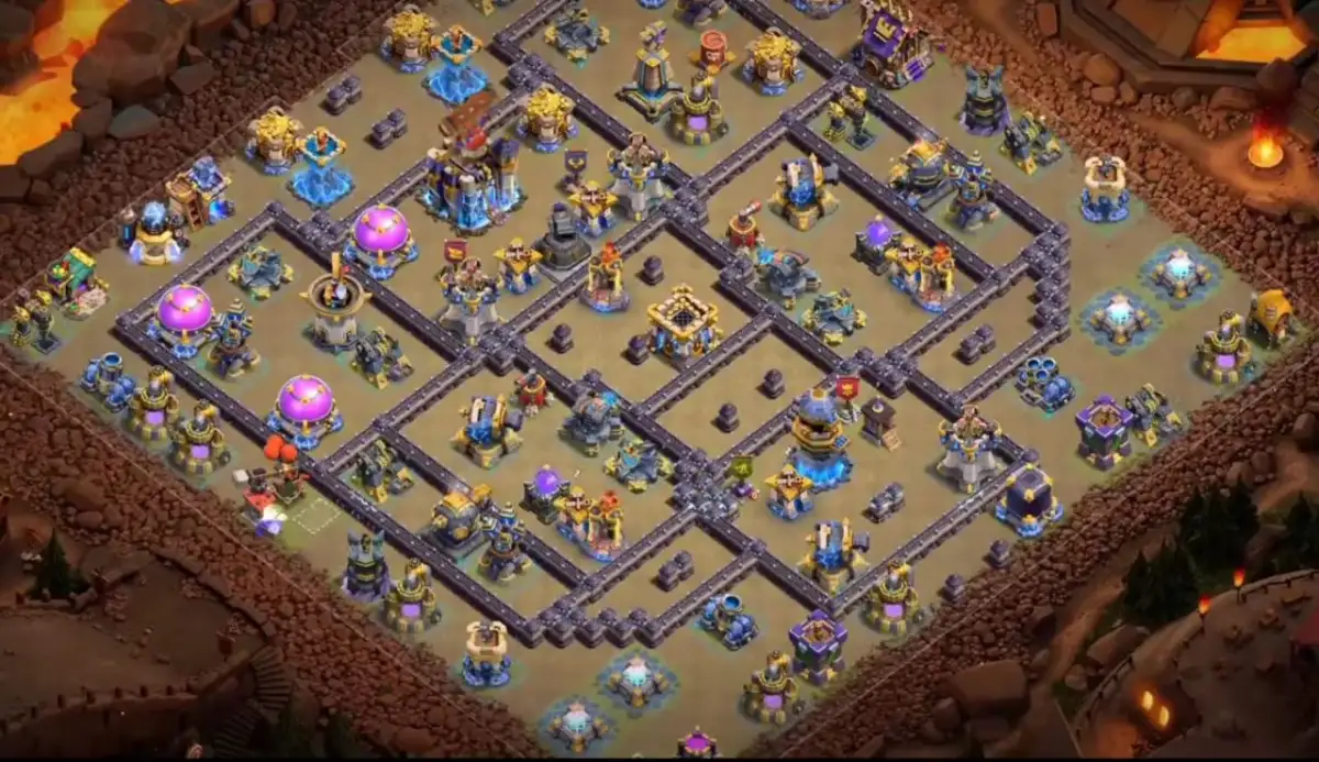 TH18 War Badr Anti 3 Star Base for CoC Copy Link