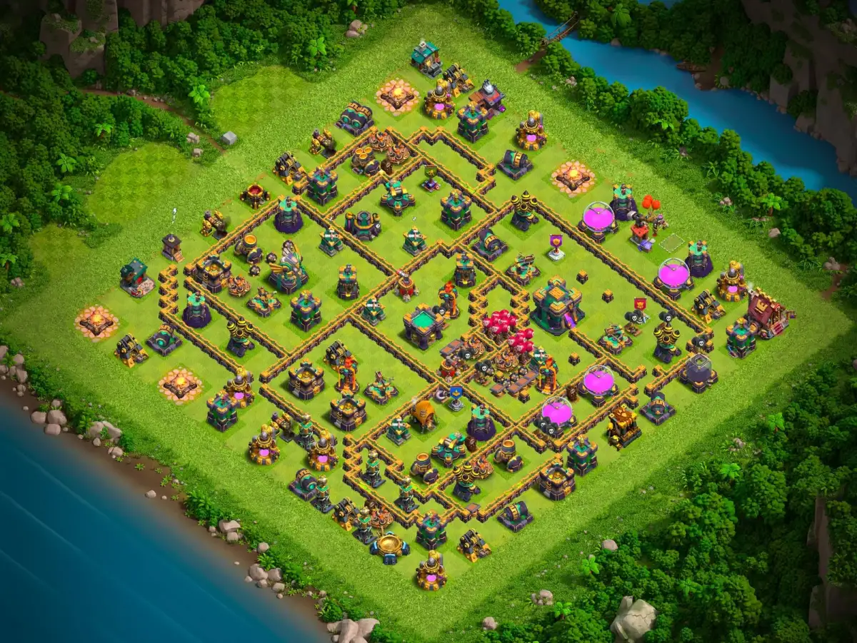 TH14 Legend League Base Layout for Clash of Clans Defense