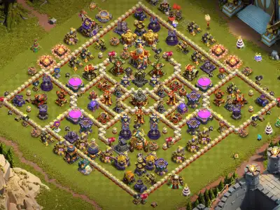 Layout TH16 Anti 3 Star War Base Layout for Clash of Clans