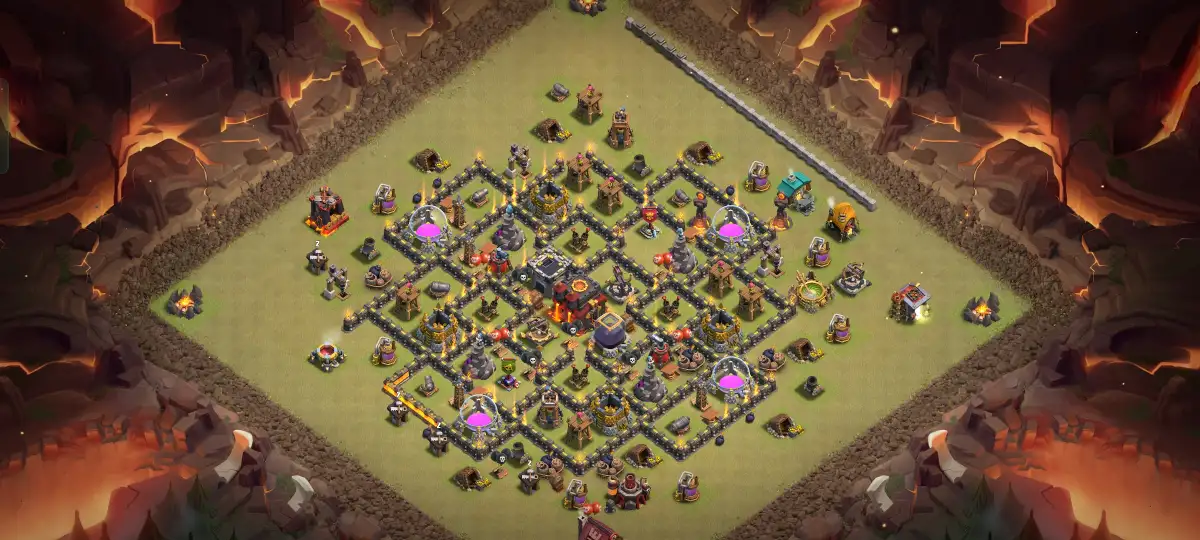 TH10 War Base Anti Air Hybrid Layout for Clash of Clans