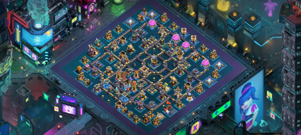 Mega TH18 Anti 3 Star War Base with Copy 2026 Layout