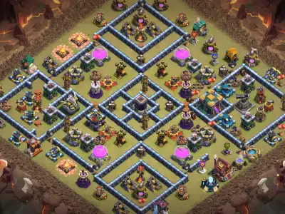 Layout TH14 Farming Base Link for Clash of Clans Loot Protection