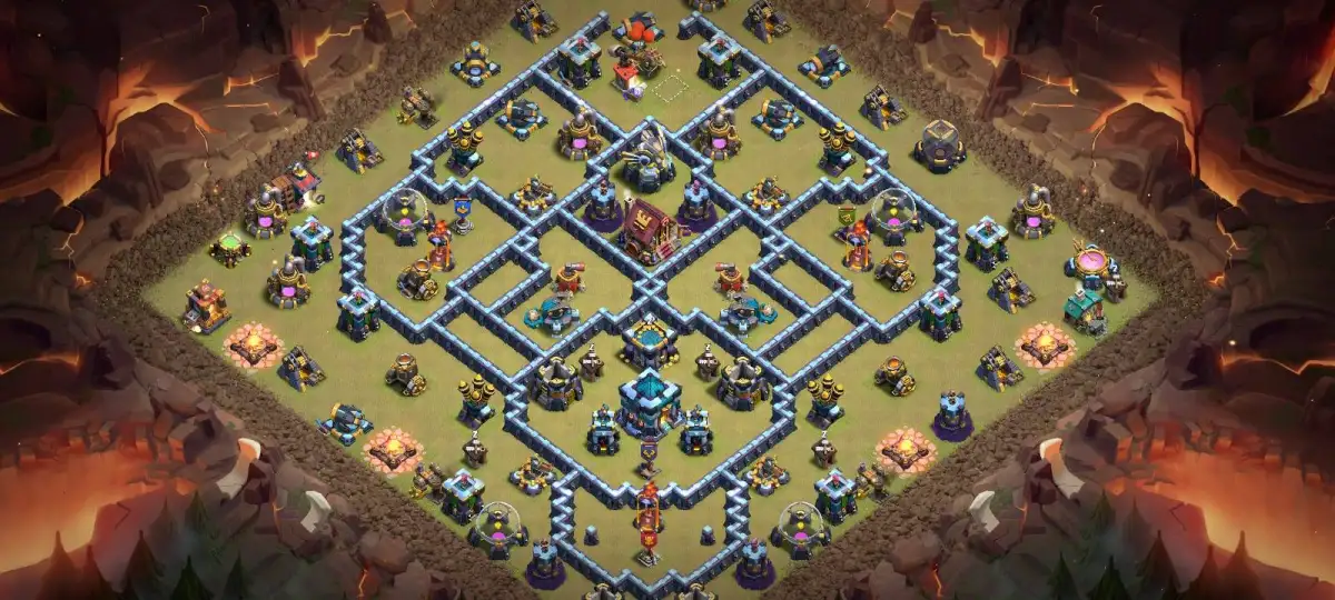 TH13 War Base for Clash of Clans Anti 3 Star Defense