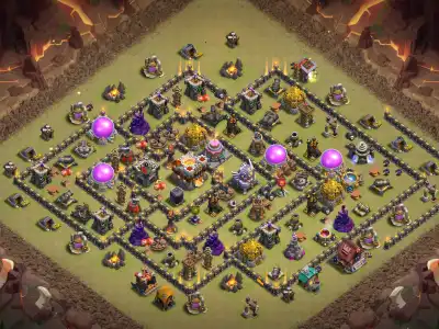Layout TH11 War Base Layout Anti 2 Star | Clash of Clans