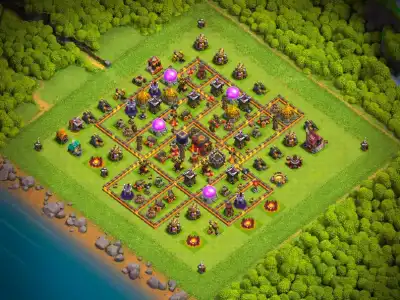 Layout TH10 Defense Base Layout for Clash of Clans Copy Link