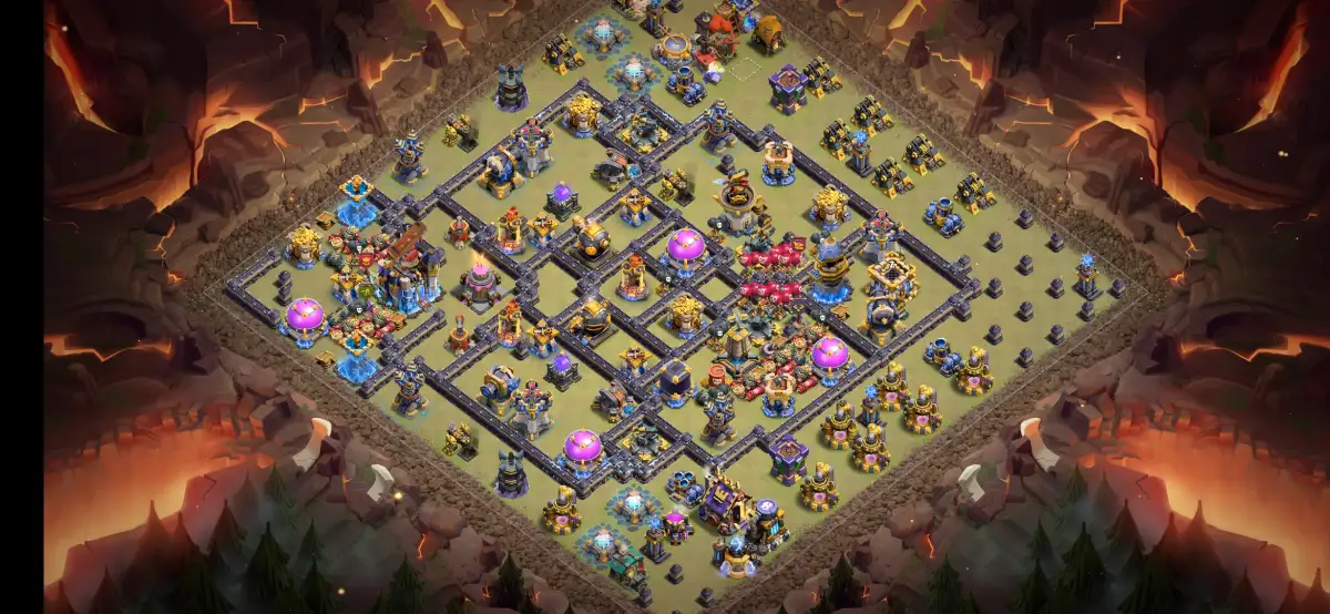 TH18 War Base Anti 2 Star Layout for Clash of Clans
