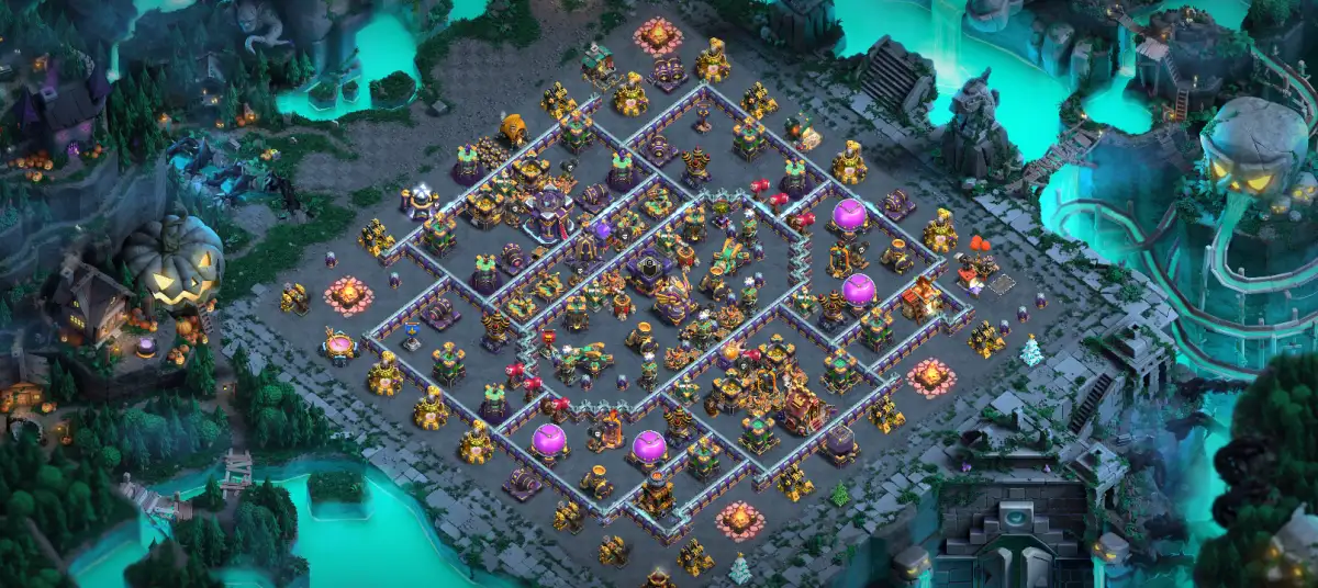 CWL TH15 War CoC Base Layout vs Electro Dragon Hits
